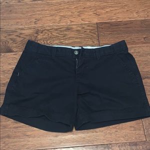 Black khaki shorts